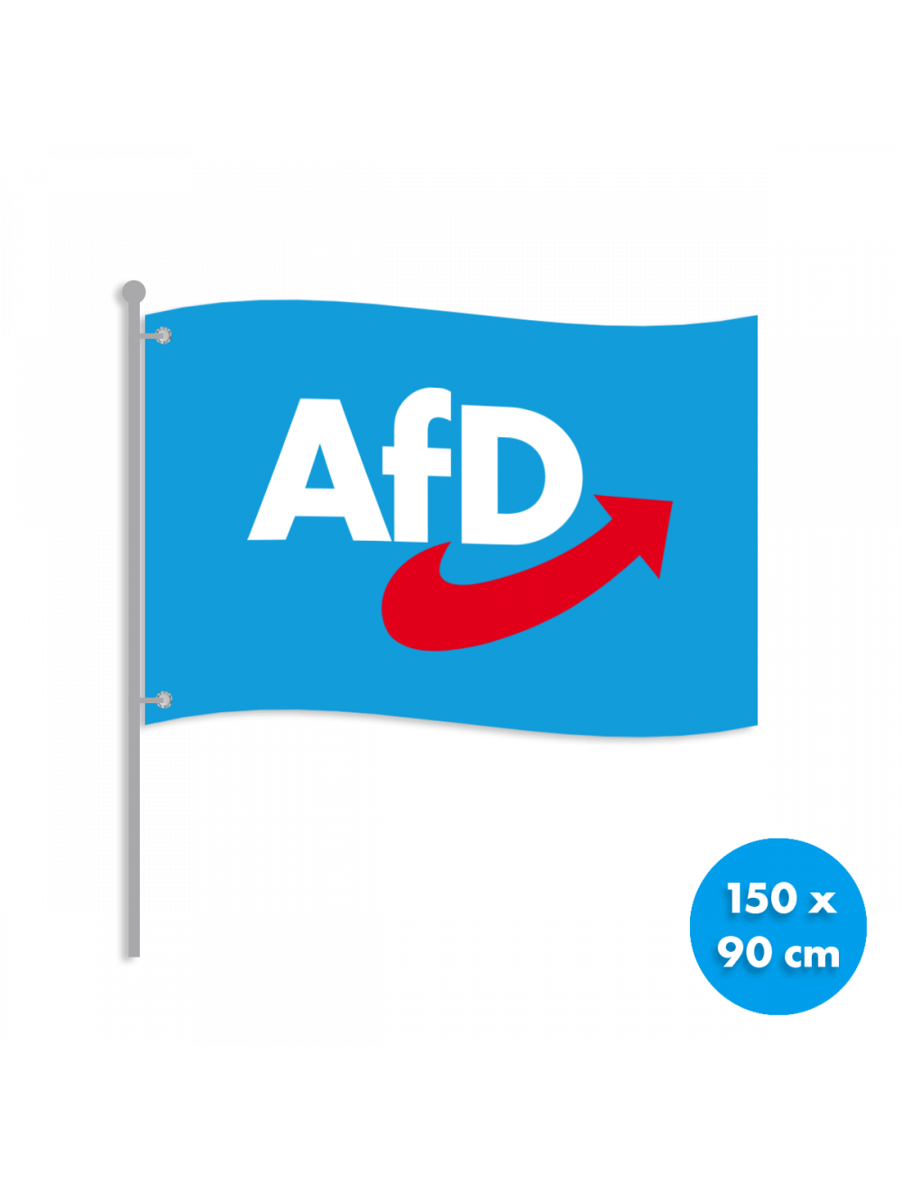 AfD-Fanshop Hissfahne geöst AfD 150 x 90 cm