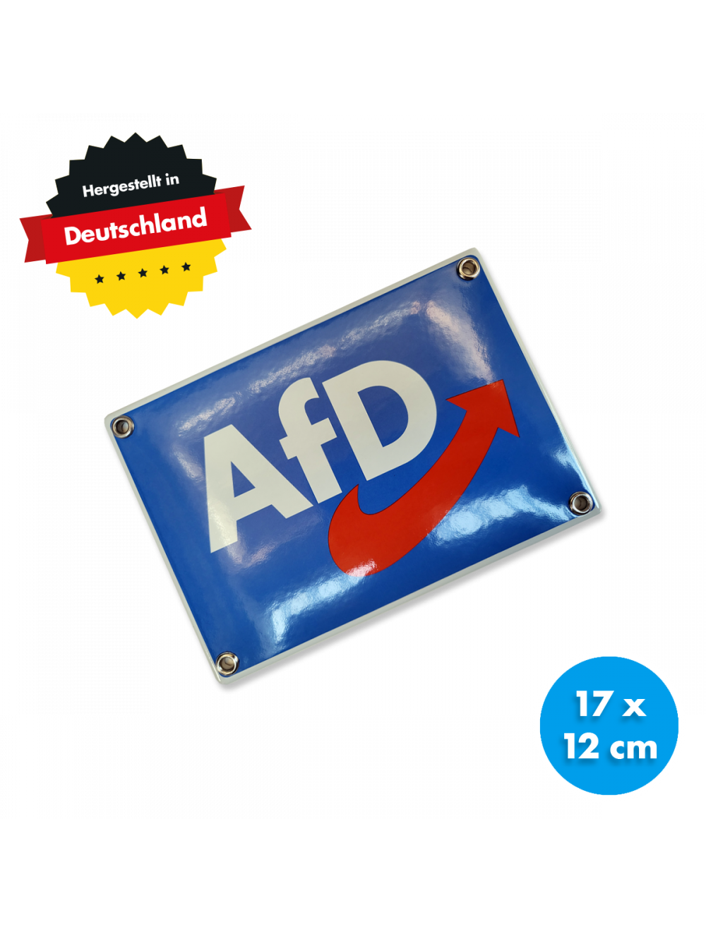AfD-Fanshop Emaille-Schild 17 x 12cm